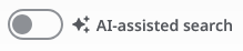 AI-Assisted Search slider below the EBSCO search box